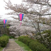 北の丸から二の丸搦手門へ下る道