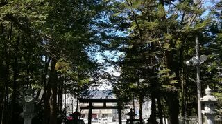 秋宮の幣拝殿、神楽殿は国の重要文化財