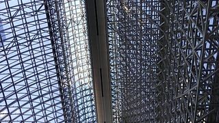 巨大な吹き抜けの駅ビル