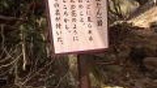 阿夫利神社から大山山頂へ向かう登山道に　牡丹岩