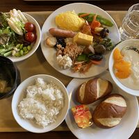 朝食バイキングの一部