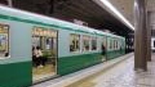 地上を走る区間も