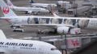 飛行機発着の様子をゆっくり見れました