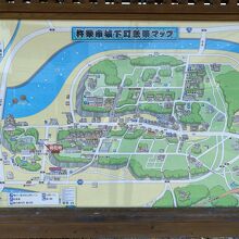 城下町のマップ