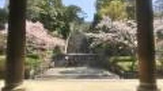 三門から続く急こう配の坂