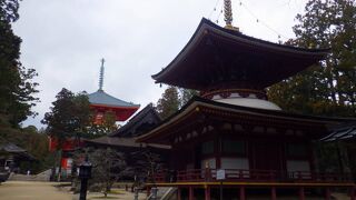 小ぶりで色も地味目ですが綺麗な塔