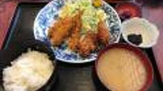 貝のフライが美味しかった