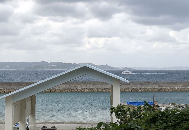 久高島フェリーの久高島側のターミナル