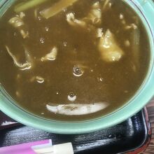 熱々カレー蕎麦