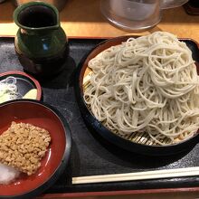 納豆おろし蕎麦にしました