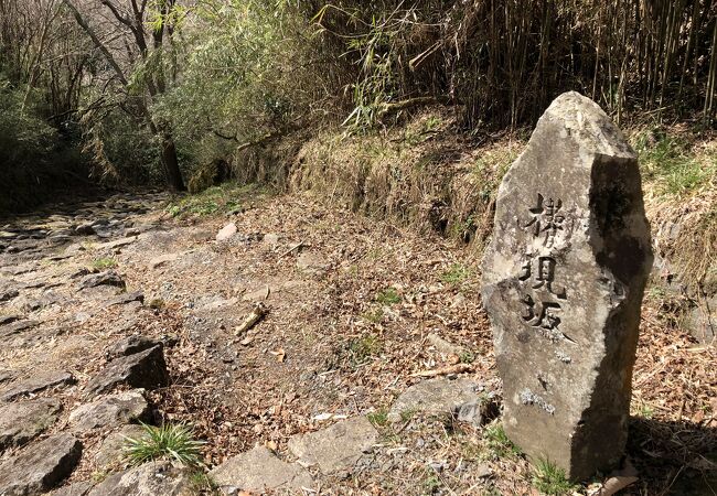 箱根権現への分岐にある坂