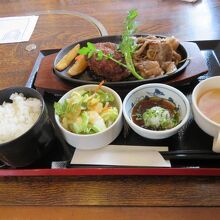 ハンバーグ＆カルビ焼