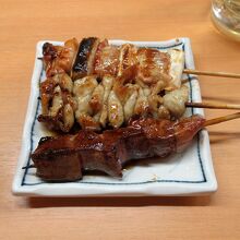 焼き鳥３本