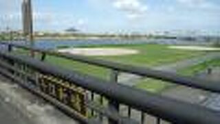 荒川河川敷の運動公園