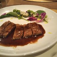 熊本・赤牛のステーキ　美味しいタレで軟らかいお肉美味しかった