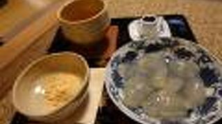 作りたての本葛きり食べられます