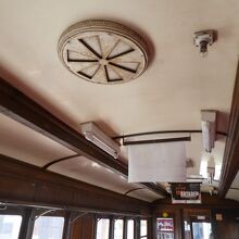 天井。車内から見るとダブルルーフみたい。