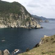 海触崖が続く景勝地