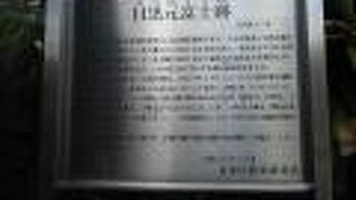 昔は富士塚があり、今は目の前の通りが「関東の富士見１００景」のひとつ