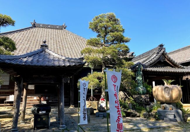 海がすぐ前　幸せのかぼちゃがあるお寺