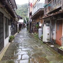 雨に濡れた朝。