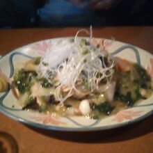 海鮮かたやきそば。