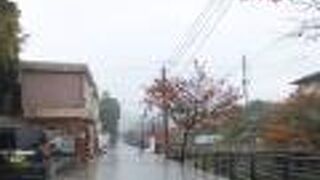 玉造温泉の中央を流れる小川