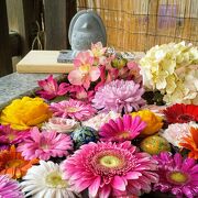 諏訪神社の春は 花手水とアマビエ