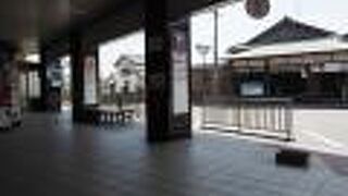 錦帯橋のバスターミナル