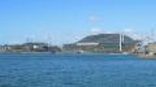 門司港から眺める関門海峡