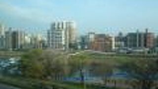 河川敷で早朝ランニング （白川）