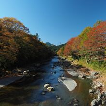 佳月橋から見た秋川渓谷