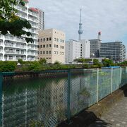 墨田区と江東区の間にある川