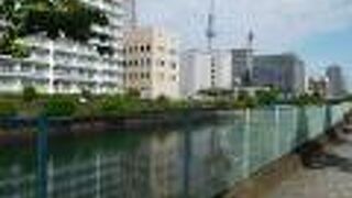 墨田区と江東区の間にある川