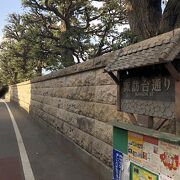 諏方神社へ続く道