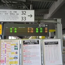 京都駅の西のはずれにある乗り場