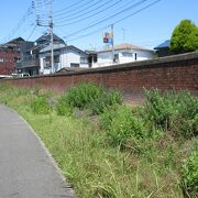 堤防の跡が残っています