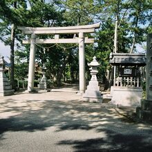 志那神社、鳥居。