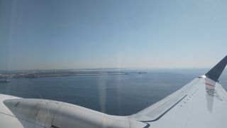 羽田空港を飛び立ってすぐ