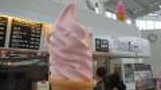 ソフトクリームは、２階のミルキッシモのアイスと迷う