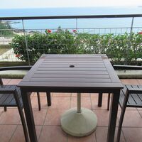 テラスからの太平洋は、心を解放してくれます。