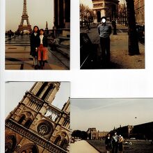 エッフェル塔・凱旋門・ノートルダム寺院・ルーブル宮