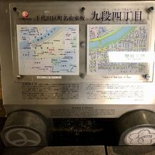 市ヶ谷駅前　今と昔の案内図