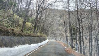 川治温泉への抜け道