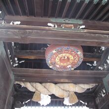 表大門の大注連縄と十二支方位盤