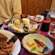 朝食のバイキング。