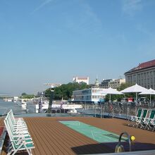 リバークルーズ船から見えたブラチスラバ