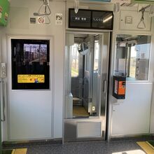 室蘭本線車内