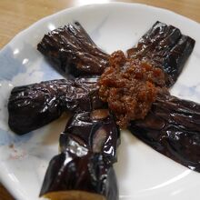 ナスの肉みそ。