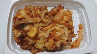 かき揚げはタマネギたっぷりでした